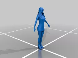 Dancer Girl Character 3D Model