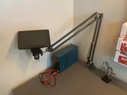 Digital microscope mount for Ikea Tertial balanced-arm