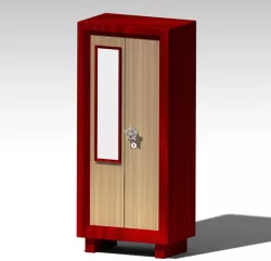 Double door steel almirah