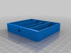 Drawer 2x1 4-slot lengthwise - Modular Storage - Bigger Mini Drawers Ultimate