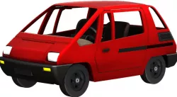 Fiat 126 City Concept Car 3d Model