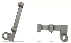 Flat mount brake boss gauge