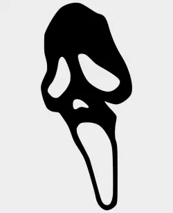 Ghostface wall art