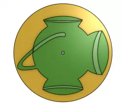 Green Lantern Alan Scott inspired chest emblem
