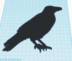 Halloween 21 (Crow wall art)