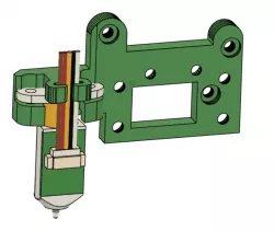 HeroMe5 Adapter with integrated bltouch (Ender 3v2, E3D, DD)