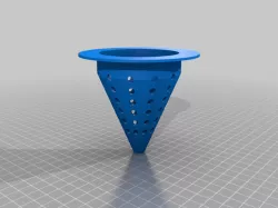 Hydroponic conical net pot