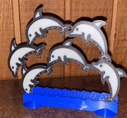 Jewelry Holder Dolphins 