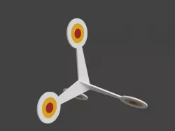 Jumping target for airsoft or gel blaster