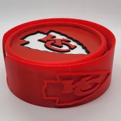 kc chiefs coaster holder