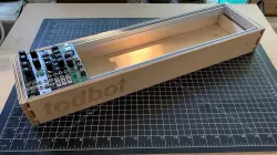 Lasercut Eurorack modular synth skiff case