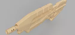 MA37 assault rifle Halo Gun Green Lantern