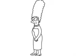 Marge Simpson wall art