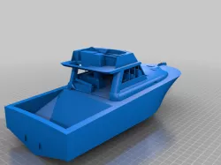 modern fishing yacht