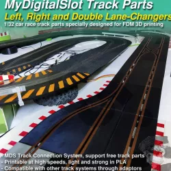 MyDigitalSlot track Parts, 3D printed DIY track parts for your 1/32 Digital Slot Car Racing Game. The IR Clip