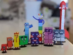 Numberblocks inspired figures 1 to 10