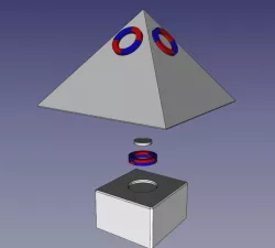  Pyramide Heopsis of Siberian Kolja magnet system