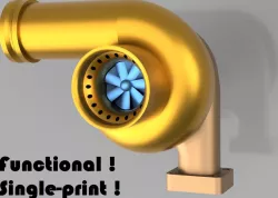 Real Turbo V3.1 (Print-In-Place and FUNctional)