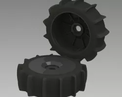 Reely Buggy Complete R/C Wheel Set (Beach/Sand)