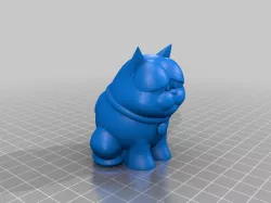 Sad Cat Character Stylized