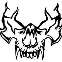 Skull wall art