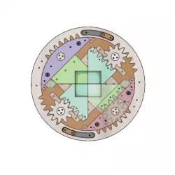 SL4BLSH40A-Laser Cut Square Hole Sliding Iris Diaphragm