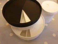Stackable twist-top crimp and small parts organiser