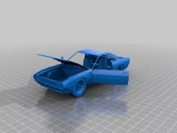 striped muscle car 
