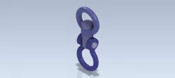 Studycadcam 3D CAD T. Carreras Soto, collection 4,  swivel ring/ T. Carreras Soto, colección 4, grillete con anillo giratorio/ Autodesk Inventor Pro