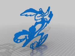 Wile E Coyote running Wall Art