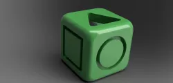 20mm Calibraton Half Hollow Cube - Squid game