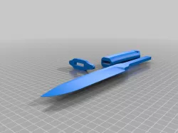 3D combat knife 