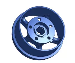 5mm hex adapter for 7mm hex 1.3" beadlocks