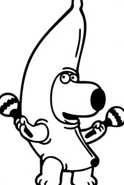 Brian Griffin Banana Suit wall art