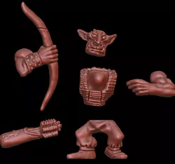 Build your own goblin, free goblin to pose and print.