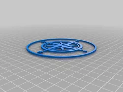 Compass Rose - 2 part coaster