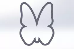 Cookie cutter Butterfly 120x95