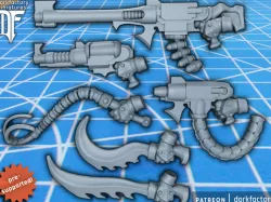 dark evil space elf torture weapons