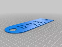 Diablo 2 key chain