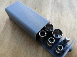 Drive Socket Storage Box for 1/4" Sockets / Steckschlüssel-Box