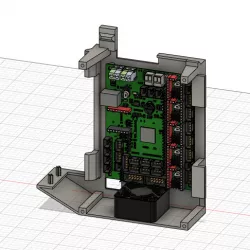 Ender 3 V2 Front Electronics Case for Bigtreetech SKR2 - Left Side Only Remix