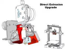 Ender 3 v2 s CR10 Direct Extrusion Upgrade E3D V6 Compatible with OMG V2 dual gear Metal Extruder For 3D Printer