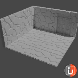 Full Dungeon - Large Cobblestone Walls