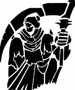Grim Reaper stencil 18