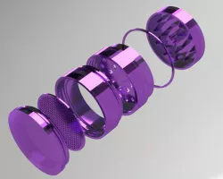 Herb Grinder - 4 Piece with Screen