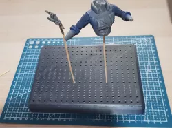 Hobby Model Parts Holder Airbrush Paint Spray Booth Clip Base 15x20 cm (14x19 holes)