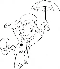 Jiminy Cricket stencil