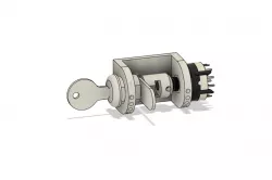 Key to Rotary Switch (Ignition Switch) Cessna 172 Simulator Ignition