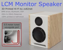 LCM Monitor Speaker - 40Hz waveguide - Bluetooth - DSP