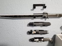 Light Saber Wall Hanger- no screws